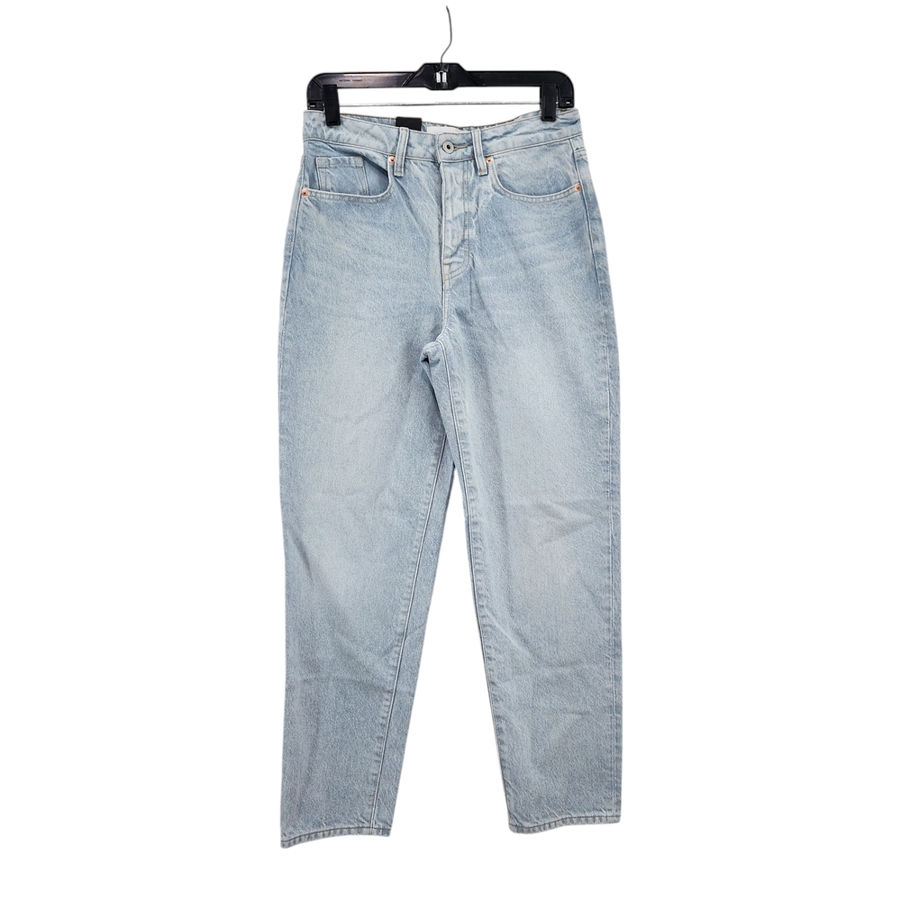 Outland Denim Women's Abigail Light Wash High Rise Girlfriend Jeans